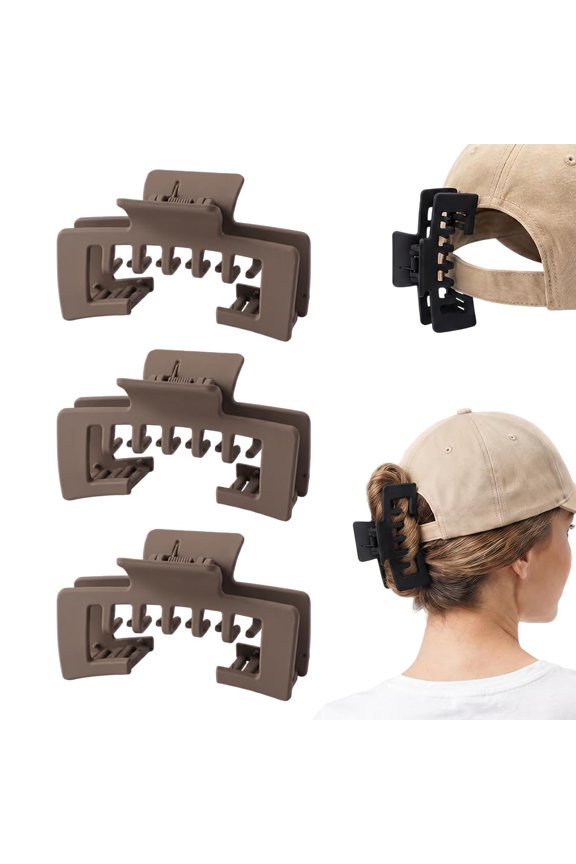 5 PCS Claw Clips for Baseball Caps, Trucker Hat Hair Clips for Women, Non Slip Strong Hold Trucker, Gift Hair Accessoires