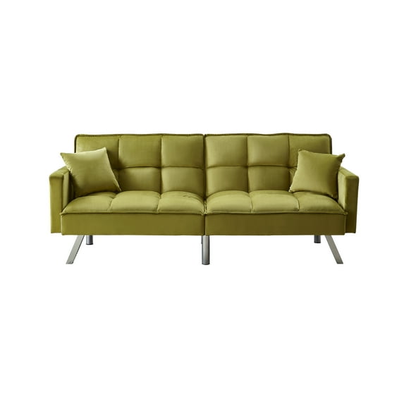 5 PCS Corduroy Flexible Combination Sectional Sofa Olive