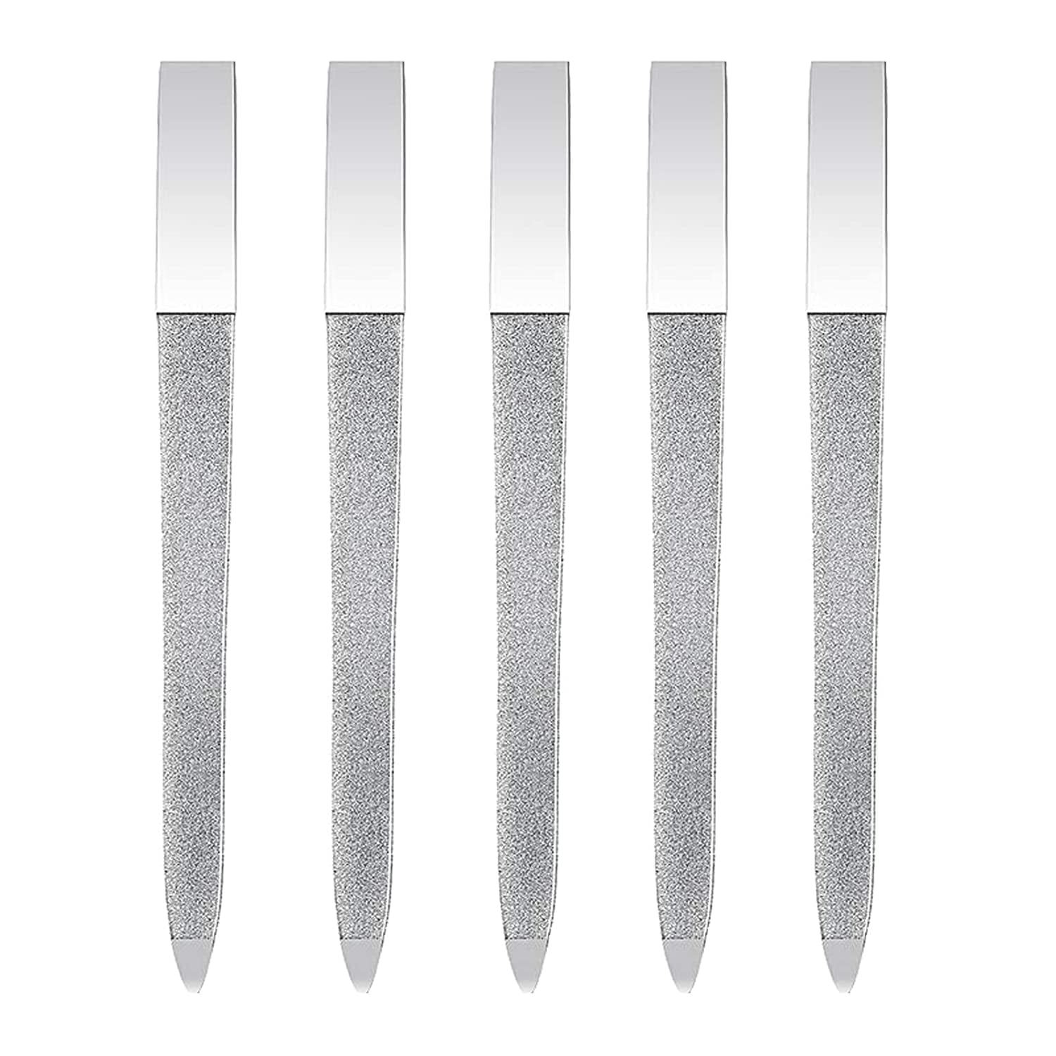 5 PCS Diamond Nail File Double Sided Metal Fingernail File Manicure