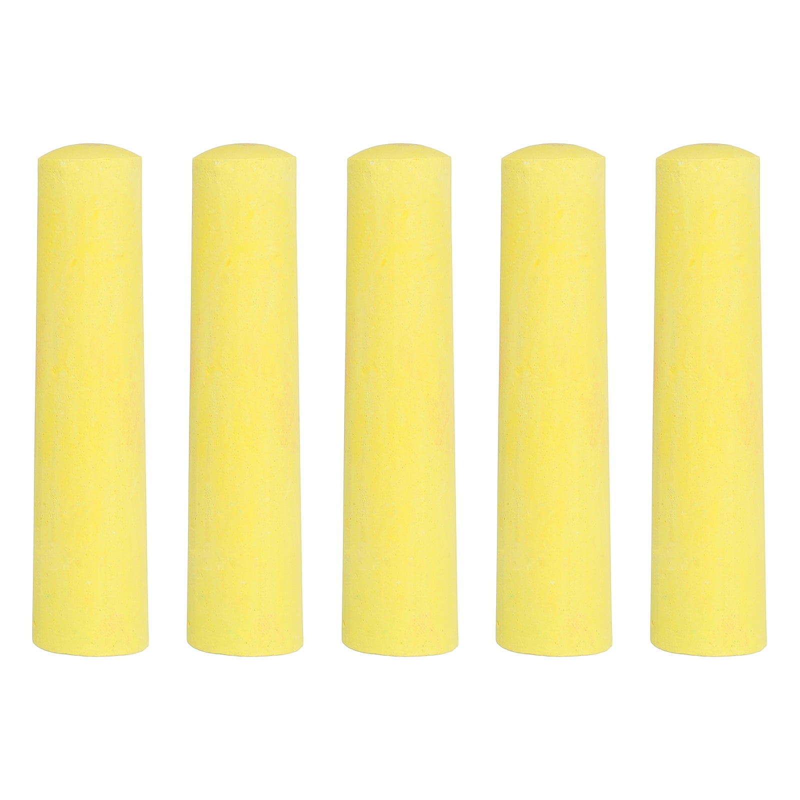 5 PCS Dustless Chalk, Yellow Sidewalk Chalk Large Solid Huge Washable Street Chalk for Outdoor Adults Painting Graffiti Art