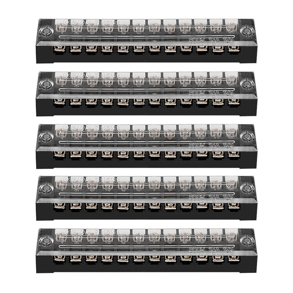 5 PCS Electrical Wire Terminal Connector Screw Terminal Strip Terminal
