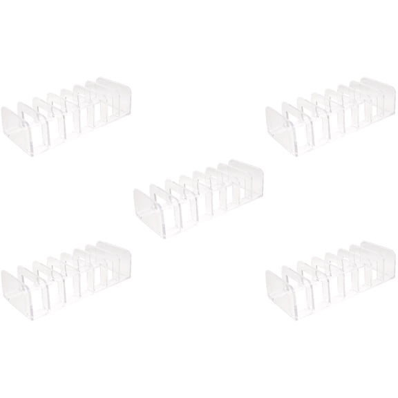 5 PCS Eye Shadow Storage Box Pallets Eyeshadow Palette Dresser Blush for Cheeks Transparent