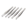 thumbnail image 1 of 5 PCS Eyebrow Hair Removal Tweezers - Metal Straight Flat Tip Ladies Makeup Cosmetic Tool, 1 of 5