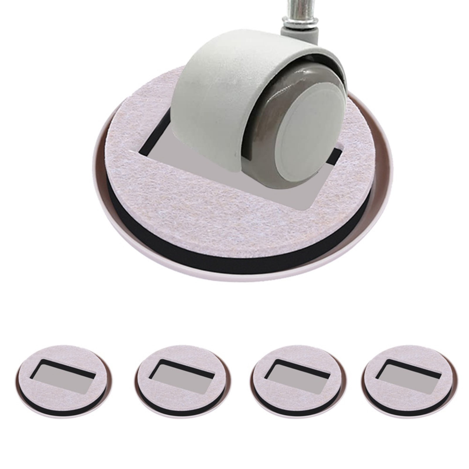 Zhulerzil Bed & Furniture Wheel Stoppers (4-Pack) - Non-Slip Silicone Cups For Hardwood Floors, Prevent Bed/Chair Sliding - View #8