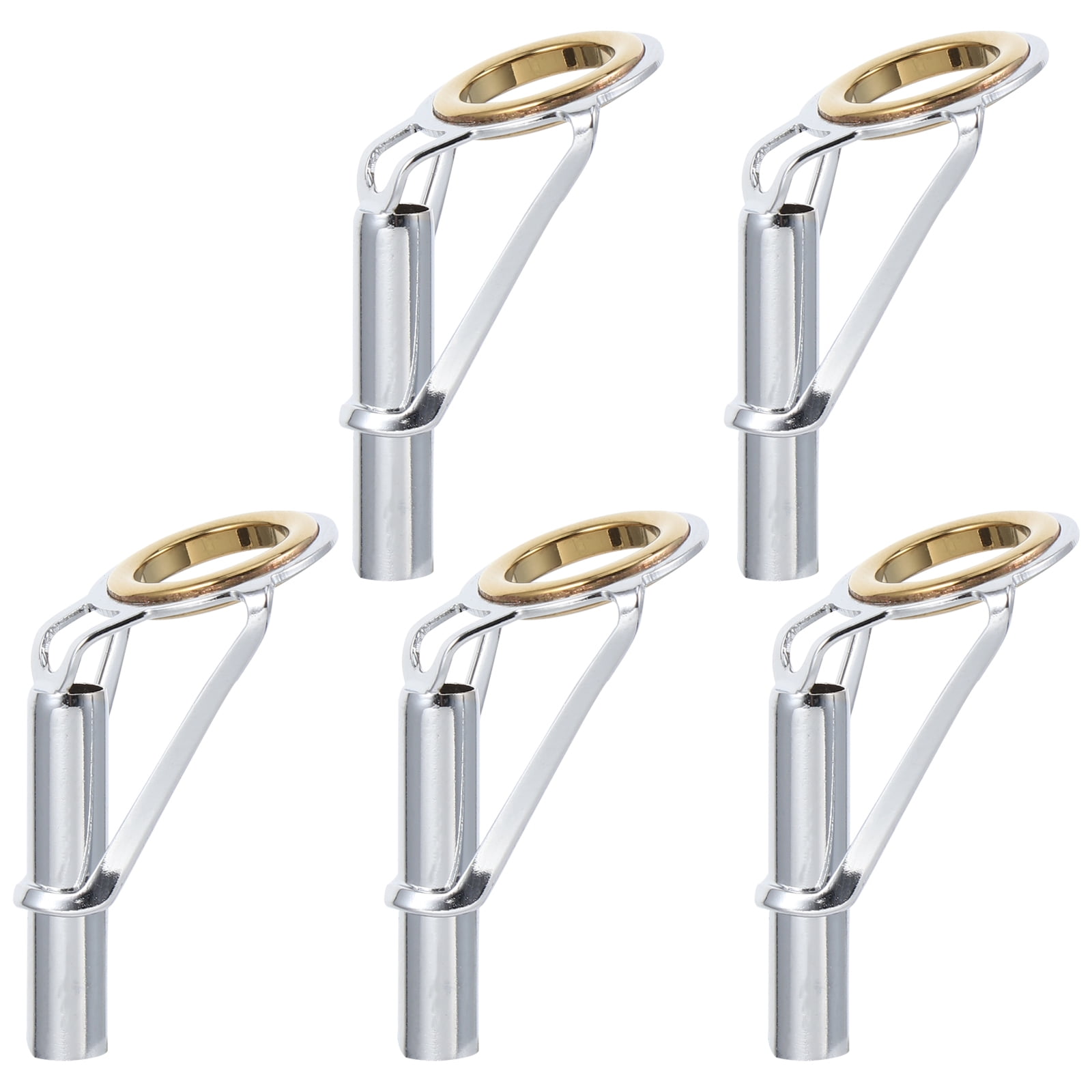 5 PCS Fishing Rod Eyes Tips Rod Tips Rod Pole Guide Wire Loop Repair