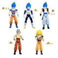5 PCS Goku Vegeta Gogeta Action Figures Dragon Bal Anime Super Saiyan