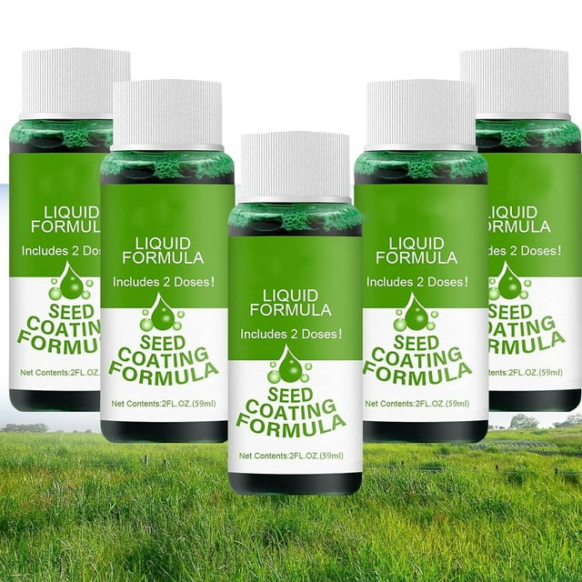 5 PCS Green Grass Lawn Spray, Hydroseeding Lawn Solution Grass Seed