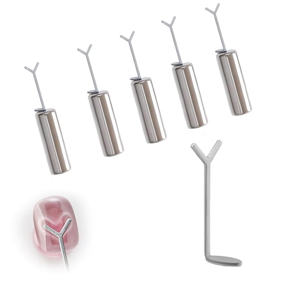 5 PCS Heart Cat Eye Magnet For Nails, Heart Magnet For Nails, Heart For Cat Eye Gel Polish, Professional Y-Guide Magnetic Tool for Stunning Gel Polish Effects