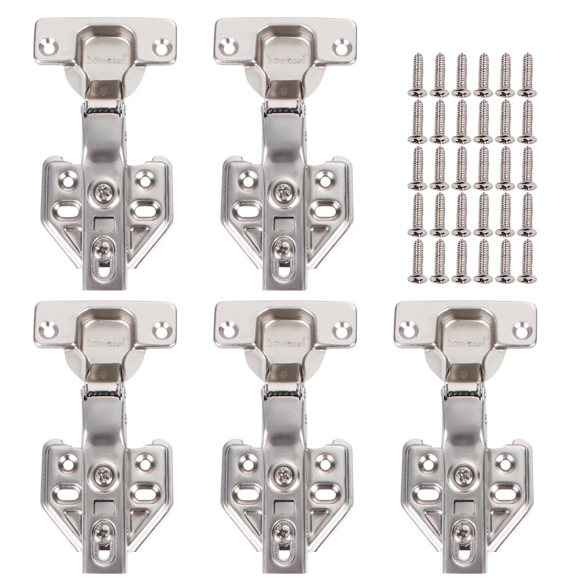 5 PCS Heavy Duty Hinges Silver Hinges Hinges for Box Antique Hinges for