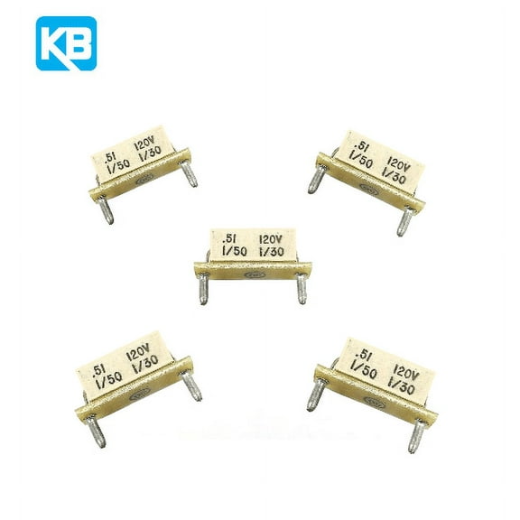 5 PCS Kb electronics 9834 Horsepower resistor 0.51 Ohms (Motor Horsepower Range: 1/50-1/30 Hp at 90V-130V, 1/25-1/15 Hp at 180V-240V). KBIC DC Motor Control