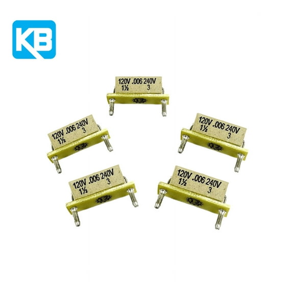 5 PCS Kb electronics 9850 Horsepower Resistor 0.006 Ohms (Range: 1/2 Hp at 90V-130V, 3 Hp at 180V-240V), KBIC DC Motor