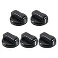thumbnail image 1 of 5 PCS Kitchen Black Plastic Gas Stove Cooker Control Knobs, 1 of 3