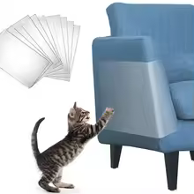 5 PCS Large Cat Scratch Furniture Protector, Transparent Couch Protector from Cat Claws, Single-Sided Self Adhesive Anti Pet Deterrent Sofa Cover 30*45cm