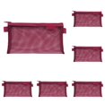 thumbnail image 1 of 5 PCS Mesh Zipper Pouch Makeup Bags Set, Portable Mesh Cosmetic Bag Travel Toiletry Storage Bags Pencil Purse Organizer Pouches for Home Office Daily or Traveling Accessories Keep Small Items, 1 of 4