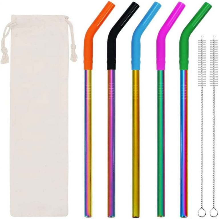 Silicone Stainless Steel Straws 
