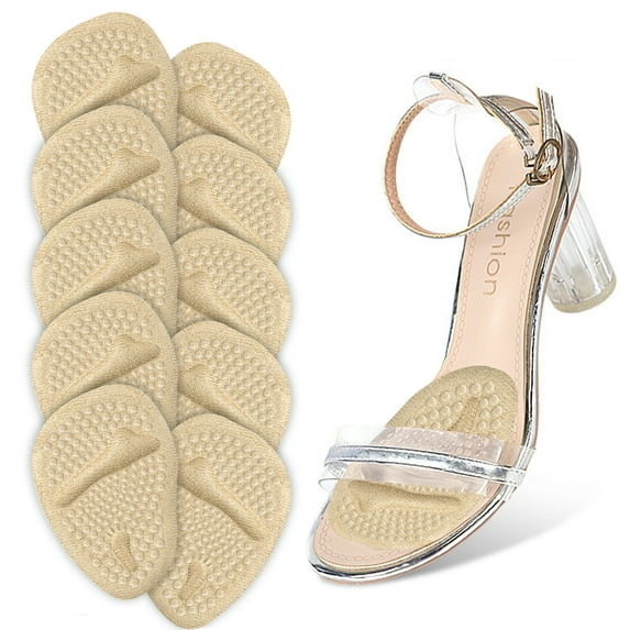 5 PCS Metatarsal Pads Women, Ball of Foot Cushions for Women/Men, All Day Pain Relief and Comfort Metatarsal Pads, One Size Fits Anti Slip Shoe Grips for High Heel, Foot Pads for Balls