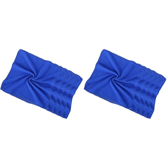 5 PCS Microfiber Cleaning Cloths Rags Towels Microfiber Disc Cloth Multifunctional Cleaning Rags Microfiber Cleaning Cloth For Kitchen Household & Car Cleaning,11.81x11. inch,Brown