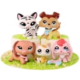 thumbnail image 1 of 5 PCS Minilpsshop Little Figures Toys Mini Pets Collie Kitten Tiger Cat Dachshund Bunny Rabbit for lps Collection,with Accessories, 1 of 6
