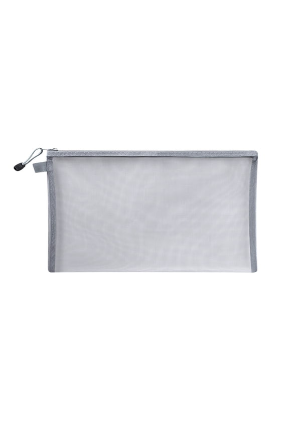 5 PCS Multi-purpose Mesh Zipper Pouch,Lightweight Nylon File Folders Document Organizer,Blank Cosmetic Bags,Stationery Pouch,Accessories Storage for Travel and Office Supplies