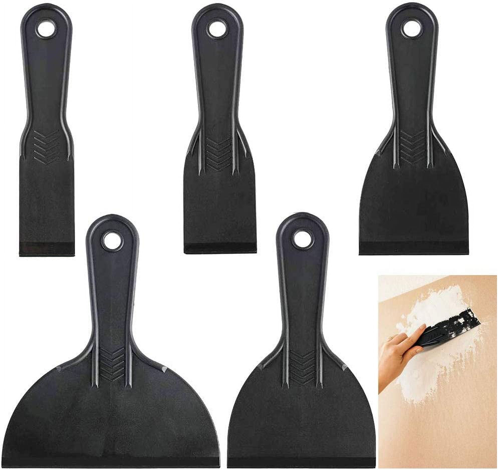 5 PCS Plastic Putty Knife Flexible Paint Scrapers Tool Painters Putty