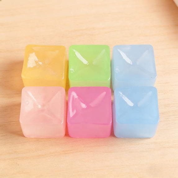 5 PCS Realistic Ice-Shape Stress Balls, Cute Anxiety Relief Items Fidget Squishies, Silent Moldable Sensory Squishies for Stress Reduction