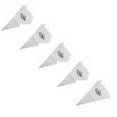 thumbnail image 1 of 5 PCS Reusable Piping Bags Pastry Bags Plastic Coated Cloth Icing Bag Baking Piping Bag Large Canvas Pastry Decorating Tool White 12.48 x 8 In, 1 of 5