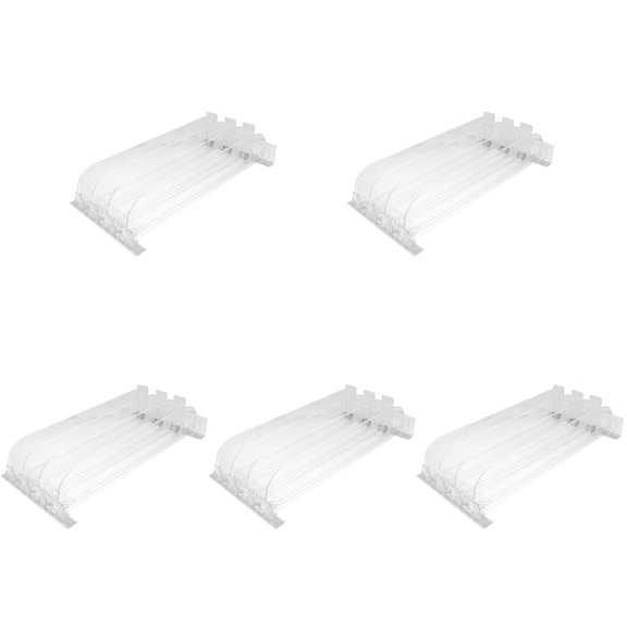 5 PCS Shelf Pusher Automatic Racking Shelving Water Dispenser Transparent
