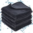 thumbnail image 1 of 5 PCS Shiny Wipe Towels, 16 x 16 in Bathing Cleaning Towel, Large Microfiber Car Drying Towels, Super Absorbent Shower Towels, Cleaning Cloth for Window, Door, Kitchen, Car, Pet, 1 of 6