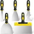 thumbnail image 1 of 5 PCS Stainless Steel Putty Knife Set Include 4 Paint Scrapers and 1 Multi Scraper Tool, Paint Scraper Tool for Drywall Decals (1.5" 3" 4" 6" 10"), 1 of 7