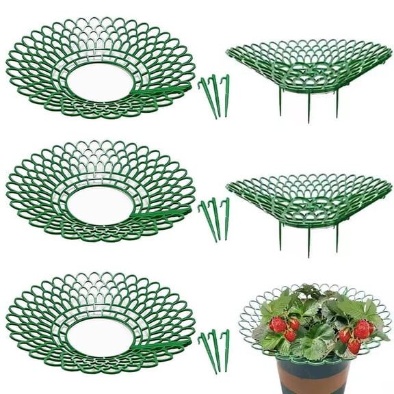 5 PCS Strawberry Plant Support - Strawberry Growing Racks Vertical Plant Stand - Plastic Strawberry Growing Frame Racks for Growing Strawberries and Vegetables Gardening Gift - Color B
