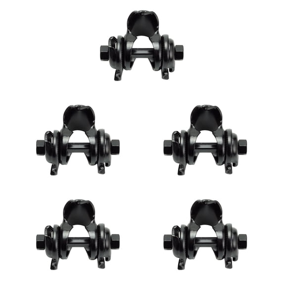 LOLIPPYY Sturdy Saddle Clip, Bike Seatpost Clamp, Non-Slip Design, , Black, 5Pcs