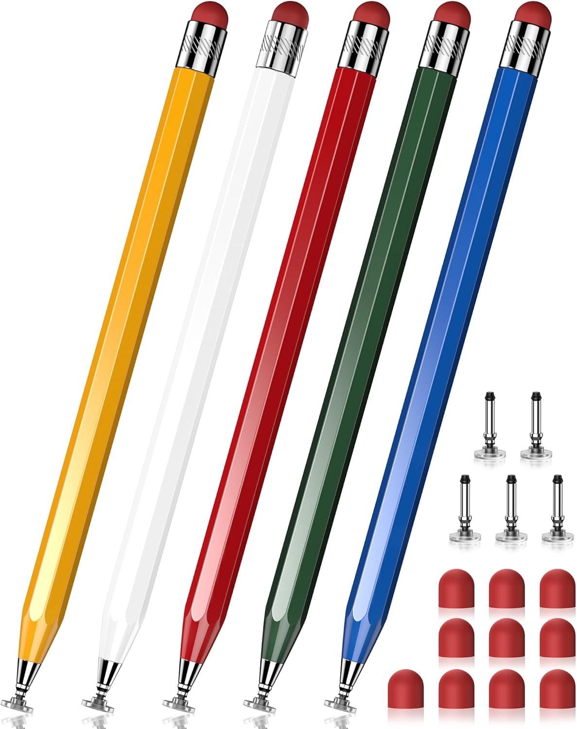 5 PCS Stylus Pen for Touchscreen,Octagonal Retro Design,Stylus Pen High ...