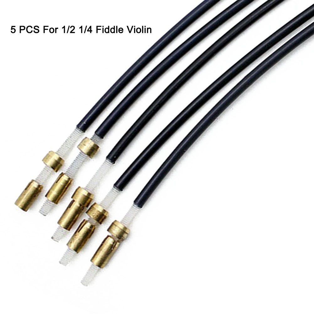 5 Pcs Universal Violin Tail Guts Tailpiece Adjuster Wire End Rope For