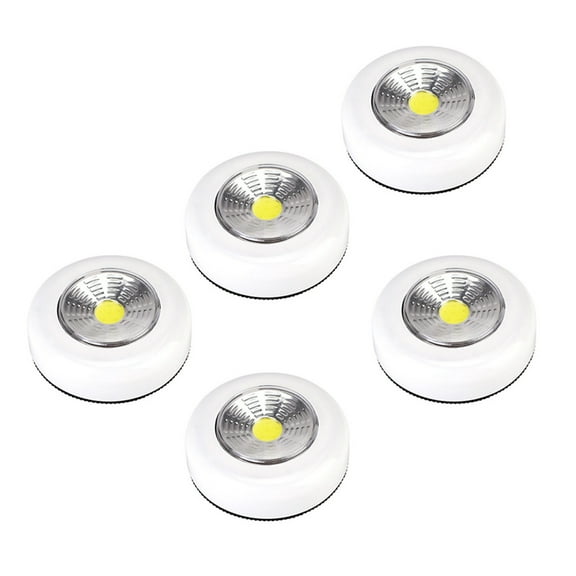 NIAIZEK 5-Pack Touch Control Night Lights, White Circle Shape, Energy Efficient LED for Home, Bedroom, Kids, and Hallway