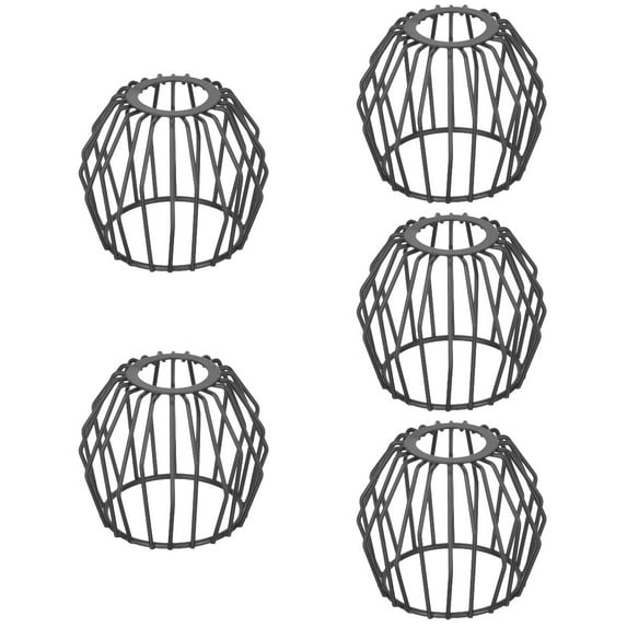 5 PCS Wrought Iron Lampshade Chandelier Pendant Black Vintage Ceiling Fan Shades