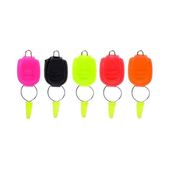 5 PCs Color At Random Durable Wire Fastening Portable Water Drop Wheel Thread Holder ABS Buckle Clip Fishing Line Stopper