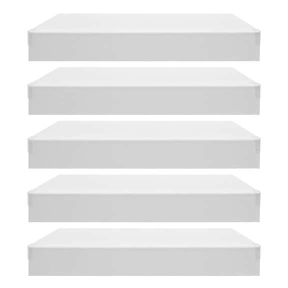 5 PCs Foamed PVC Wire Rack Covers, 24*16*3in Foamed PVC Rack Cover, Pantry Shelves Covers for Bathroom Kitchen Shelving