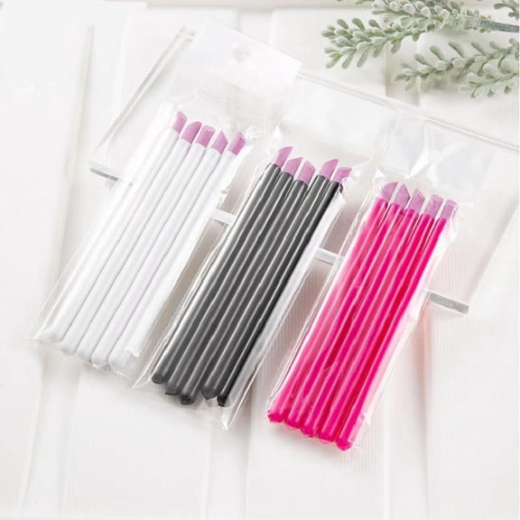 5 PCs Long Head Manicure Implement Quartz Stone Peeling Pen Polish Strips Push Stick