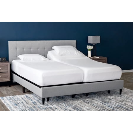5 PCs Split King Sheets for Adjustable Bed, 100% Microfiber, White, Fit Upto 16 Inch Deep Pocket