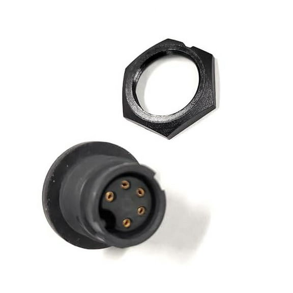 5 PIN Female Connector Chassis Mount W/Mount NUT (1PC) SWITCHCRAFT EN3P5F (Solder Type) Weather Proof