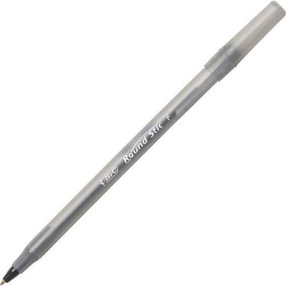 5 PK,BIC Round Stic Ballpoint Pens (GSF11BK)