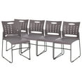thumbnail image 1 of 5 PK Gray Plastic Stack Chairs, 1 of 4