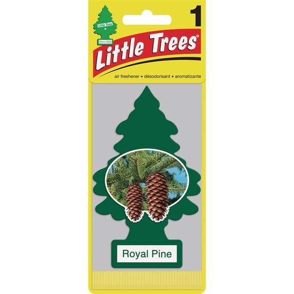 5 PK, Little Trees U1P-10101-Little Trees Car Air Freshener, Royal Pine