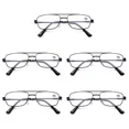 thumbnail image 1 of 5 PK Mens Retro Aviator Reading Glasses Metal Frame Blue Light Blocking Readers, 1 of 11