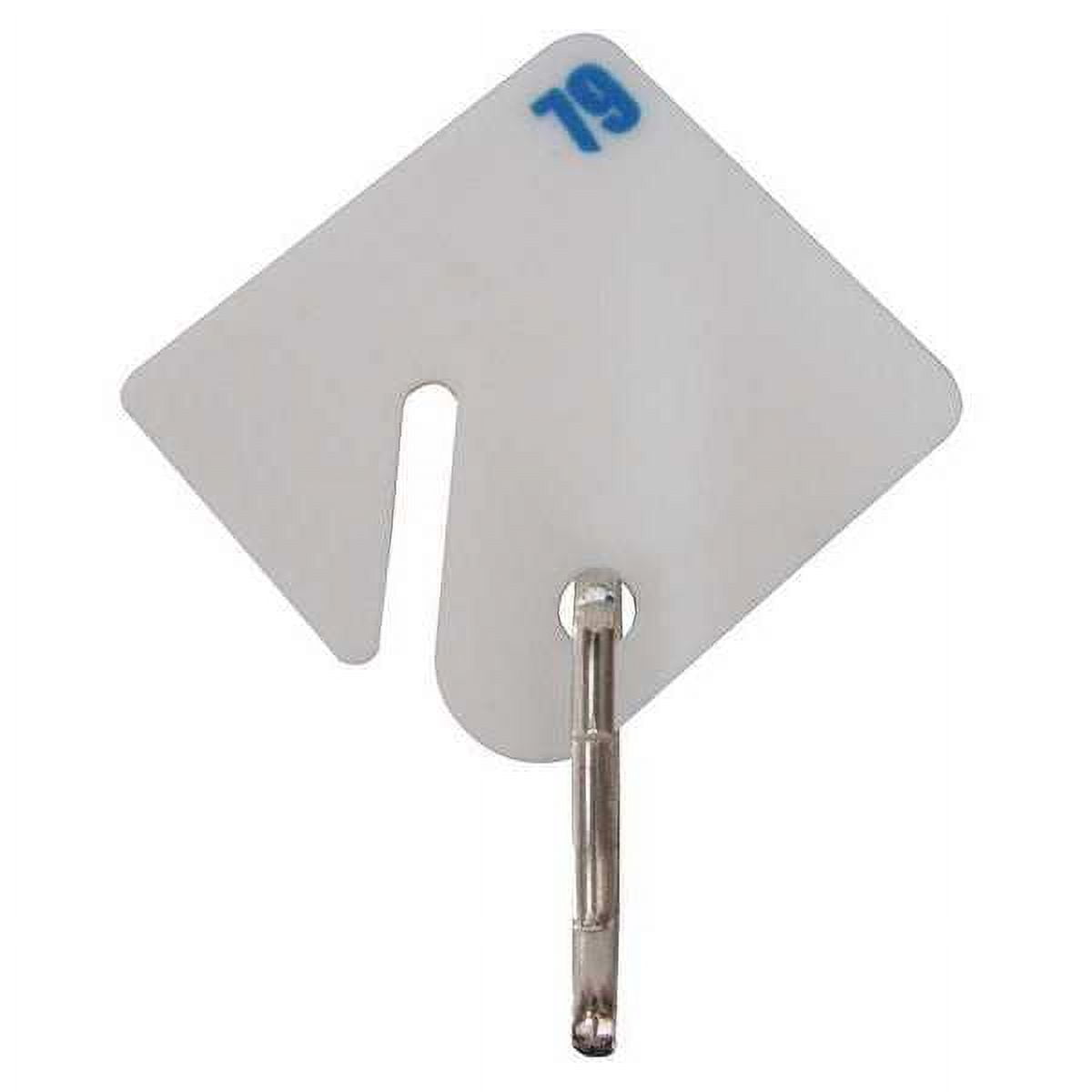 8 PK ZoroSelect Key Tag Numbered 1 to 10, White, 10 PK
