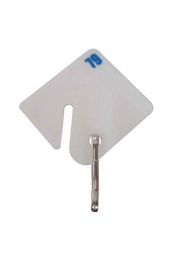 5 PK ZoroSelect Key Tag Numbered 1 to 10, White, 10 PK