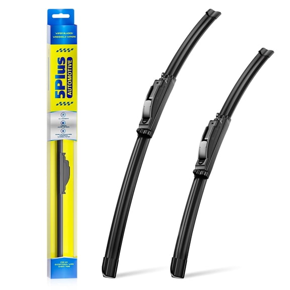 5 PLUS J/U HOOK 26"+20" Silicone Water Repellent Beam Windshield Wiper Blades Fit J-Hook Arm- OEM Quality Premium All-Seasons Wiper blades