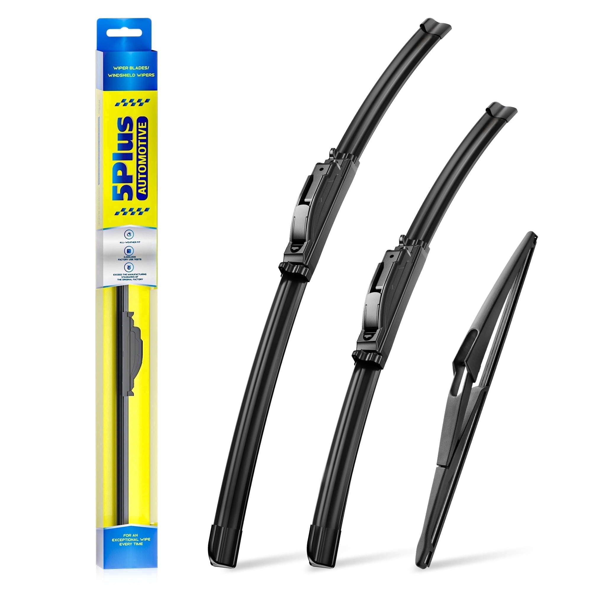 5 PLUS Silicone + Water Repellent Windshield Wiper Blades Compatible with Nissan Rogue 2023-2014 Windshield Wipers,All-Seasons Wiper blades-OEM Quality