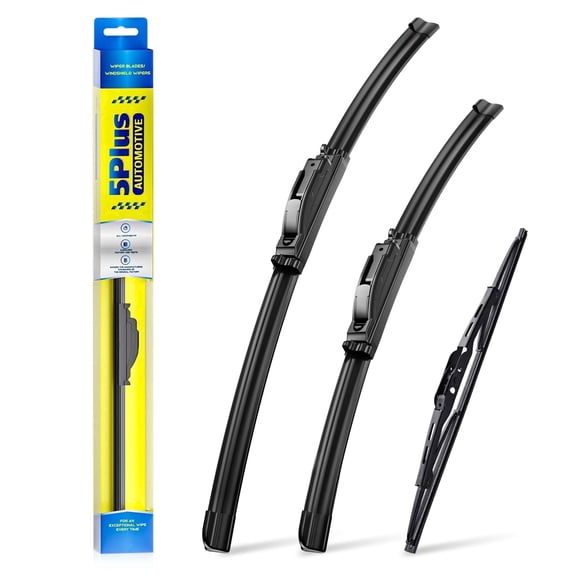 5 PLUS Silicone + Water Repellent Windshield Wiper Blades Compatible with Honda CRV 2016-2012 Windshield Wipers,All-Seasons Wiper blades-OEM Quality