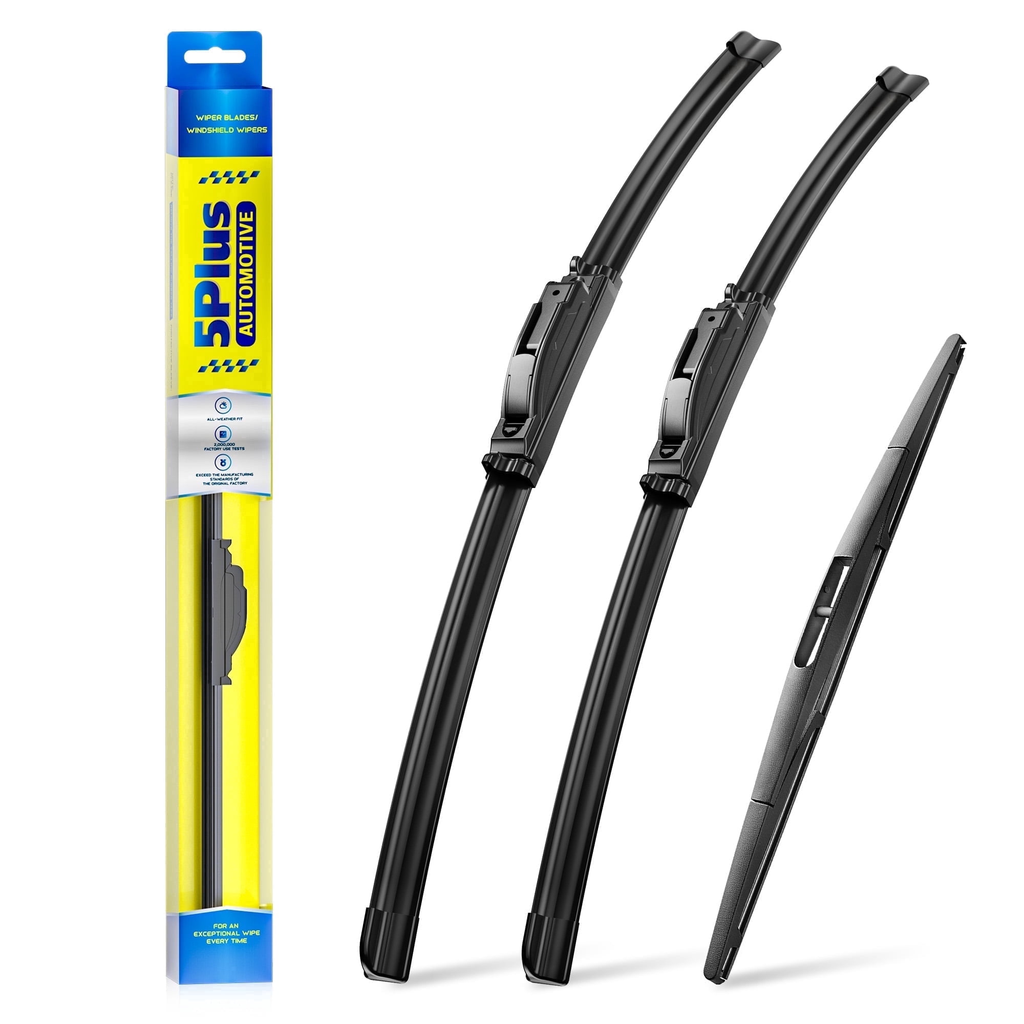 5 PLUS Silicone + Water Repellent Windshield Wiper Blades Compatible with Honda Pilot 2024-2016 Windshield Wipers,All-Seasons Wiper blades-OEM Quality